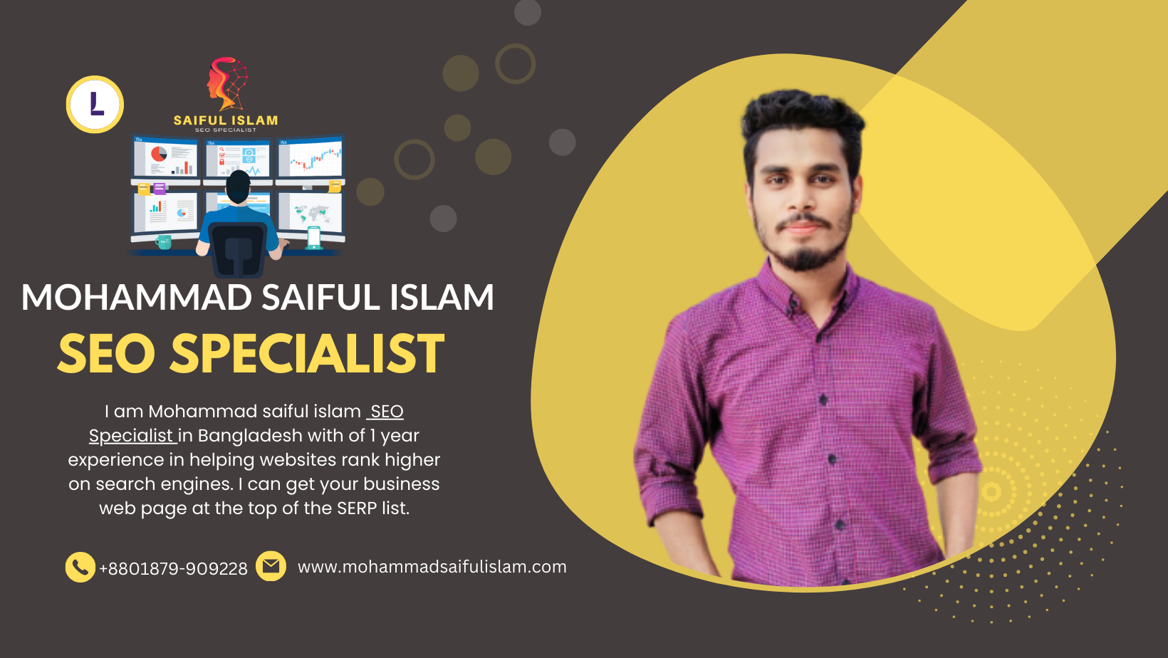 SEO Specialist Mohammad Saiful islam Contact